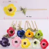 Real Touch Artificial Anemone Silk Flores Artificiales For Wedding Holding Fake Flowers Home Garden Decorative Wreath GGA