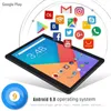 2021 WiFi Tablet PC 10,1 polegadas Ten núcleo 4G Rede Android 9.0 arge 1280x800 IPS tela Dual SIM Dual Câmera traseira traseira de 8,0 MP IPS1