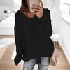 Women's Sweater Sweater Losse Panel Gebreide Top Winter Kleding Dames Dames Plus Size