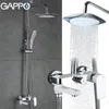 Gappo Set Wandmontage badkranen Badkamer Mixer Tap Torneira Badkuip Hoofd met handdouche LJ201212