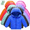 HH Baby Meisjes Jongens Parka Light Kids Jas Hood Katoen Donsjas Winter Kinderen Jas Lente Herfst Peuter Bovenkleding Jassen LJ201017