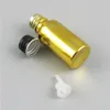 Essential Oil Bottles 5ml 10ml 30ml 50ml Glass Gold Bottle Small e liquid Vials with Aluminum Cap 20pcs