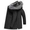 Men's Down & Parkas Man Casual Real Fur Coat Raccoon Hooded Parka Faux Lining Warm Jackets Men Winter Jacket Phin22