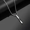 Collana lunga con ciondolo a vite di moda Uomo Punk Trendy Simple Titanium Catena in acciaio inossidabile Necklaecs Regalo di gioielli da uomo