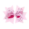 Baby Barrettes Bow Girls Hair Klipy Akcesoria Serce Print Bowknot Clip Dzieci Grosgrain Wstążki kropki Kropki do malucha