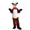 Costume della mascotte del cervo di Halloween Alta qualità personalizza Renna del fumetto Personaggio a tema anime Formato adulto Festa di compleanno di Natale Vestito all'aperto