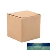 50 pcs / lot blanc kraft papier boîte emballage petit carton coffret de savon à la main pour bijoux de mariage boîte de bonbons de bijoux pliants # yl5