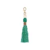 Weave Tassel key Rings bag hangs handmade knot beads tassel keychain fashion jewelry will and sandy gift