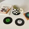 Nowa moda Spinning Retro Vinyl Cd Nagrywki Napoje Podstawowe Cup Mata 6 Sztuk / zestaw Pudełko Pudełko