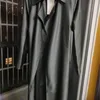 [DEAT] Trench coat da donna di nuova moda manica intera colletto bavero di seta solido semplice cardigan di fascia alta panno ampio AP161 201110