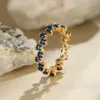 Mode Mädchen Kristall Unregelmäßige Goldringe Für Frauen Neo Gothic Schmuck Geschenk Zubehör Für Koreanisch