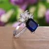 Gorgeous Women Cocktail Party Rings Newly Design Shine Cubic Zircon High Quality Elegant Female Party Ring Trendy Jewelry