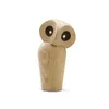 Nordique en bois hibou animal statue ornements oiseau canard oie mode maison salon décorations bois figure cadeaux sur grand T202945