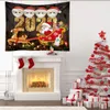 2020 검역소 가족 크리스마스 나무 가구 및 장식용 직물 담요 요가 벽걸이 아트 대형 비치 타월 카펫 벽 러그 크리스마스 장식