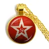 Vintage USSR Soviet Badges Sickle Hammer Pendant Halsband CCCP Ryssland Emblem Kommunism Sign Top Grade Jewelry for Friends Gift33641149306
