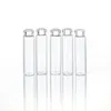 1ml frasco de perfume de vidro de vidro inflável Garrafas de tubo de tubos de frasco de perfume vazio garrafa com tampa preta