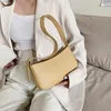 HBP Cute Solid Color Small PU Leather Shoulder Bags For Women 2021 Summer Simple Handbags and Purses Female Travel Totes