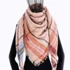 Зима кашемир плед шарф платок sjaal женщина пончо треугольник бандан дизайнер обруч больших палантины роскошь