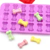 18 Units 3D Sugar Fondant Cake Dog Bone Form Cutter Cookie Chocolate Silicone Molds Decorating Tools Kitchen Pastry Baking Molds DH6698