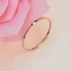 Дамы мода розовый золотой титановый сталь круглая сплошное обручальное кольцо для пары кольца женщин один ряд 3 4 5 6 7 8 9 10