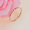 Senhoras Moda Rosa Gold Titanium Aço Redondo Anel de Casamento Sólido Para Casal Anel Mulheres Única Fileira 3 4 5 6 7 8 9 10 Tamanho Pick