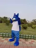 Costume da mascotte scoiattolo blu di Halloween Abiti da personaggio dei cartoni animati di alta qualità Abiti da esterno per feste di compleanno di carnevale di Natale per adulti