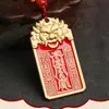 Keychains Amulet Car Pingente Chinês Nó Taxada Antiga Taxada Auspiciosa Bolsa de Segurança Jóias Unsex