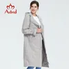 Astrid Trench حجم كبير الحجم الربيعي أزياء طويلة الرياحار الصلبة ألوان مضادة للرياح نساء معطف AS6325 Y201012
