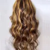 ハニーブロンドプレカットレースウェアGO Glueless Curly Human Hair Plucked 13x4 HDレースは、ブレーザブルキャップで初心者のかつらのために着用する準備ができています150％密度18インチ