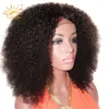 Afro Kinky Curly Wig 13x4 synthetic hair Lace Frontal Wigs Peruvian Short Lace Front simulation Human Hair Wig For Women