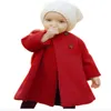 Automne/hiver nouveau style enfants bébé manteau à manches longues boutons filles trench manteau infantile vêtements d'extérieur pour enfants pardessus chaud