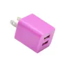 phone chargers 2.1A Dual usb ports US Eu Ac home wall charger plug adapter for iphone samsung s6 s7 edge smart phones