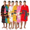 Mens robes sleepwear gowns bathrobes unisex 100% cotton night robe good quality robe luxury robe breathable elegant women clothing 1739