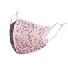 DHL Fashion Maschera antipolvere per il viso Bling Diamond Protettiva PM2.5 Maschere per la bocca Lavabili Riutilizzabili Donne Strass colorati