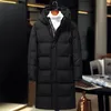 Quanbo New Winter Men's Down Jacket Vestes de mode Mâle X-Long Vêtements d'extérieur Marque Clothign Blanc Manteau Hommes Parkas 4XL 201119