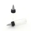 50Pcs 30ml 60ml 100ml 120ml Plastic Empty Tattoo Ink Bottle Top Black Cap Transparent Clear Bottle Tattooing Accessories 2011837864