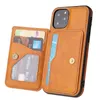 The mobile phone case is suitable for iP 12 multi-function card holster XS/MAX leather phone case 7P/XR protective cover