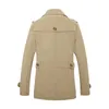 남자 재킷 트렌치 자켓 남성 패션 디자인 Veste Homme 정장 봄 겨울 정장 코트 솔리드 면화 카키 M-5XL 스포츠 용 재킷