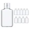 Botellas vacías de plástico transparente de 30ml y 60ml, contenedores de viaje con tapa abatible para artículos de tocador, líquidos, champú, loción