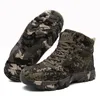 Camuflagem de inverno Men botas de algodão quente Sapatos de algodão Men Combate Tactical Militar mass