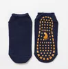 Gym enfants adultes anti-dérapant silicone Gel chaussettes Yoga saut Trampoline parc sport Grip chaussettes intérieur coton sol sox athlétique extérieur fitness chaussette Accs