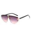 Neue Mode Randlose Sonnenbrille Candy Farben Frauen Brillen B Typ Design UV400 Linsen Schöne Vergoldung Rahmen Brillen