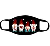 Kerstmasker 3 Lagen Ademend Katoen Maskers Zwarte Santa Claus Sneeuwvlok Sokken Cartoon Designs Maskers 8 Stijlen Op voorraad
