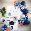 89 st Yttre rymdfest raket astronautfolie ballonger galax tema fest pojke födelsedagsfest dekoration luft globals barn favor 211216