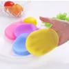 Doppia faccia ellittica multifunzionale spazzola da bagno in silicone spazzola per guanti bambino donna incinta spazzola per il bagno spazzola per lavare il viso utensile da cucina GGE1834