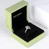 Anuoshi Luxury 5 карат Овальное обручальное кольцо для женщин стерлингового серебра женщин 925 свадьба свадебное обещание кольцо свадебные украшения Y200106