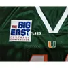 CUSOM 3740 Miami Hurricanes MORGAN #44 real Full embroidery College Jersey Size S-4XL or custom any name or number jersey