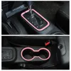 18 Stks Volledige Set Interieur Decoratie Trim Kit Roze Accessoires voor Jeep Wrangler JK 11-17 4DOOR