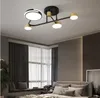 Creative LED Ceiling Light for Living Room Dining Room Bedroom Gold Black Home Indoor Lighting Fixtures Decor Ceiling Lamps