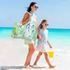 Shopping bag, women's Beach handbag, luxury design, large capacity, nylon and green marble, novel 2021 220310